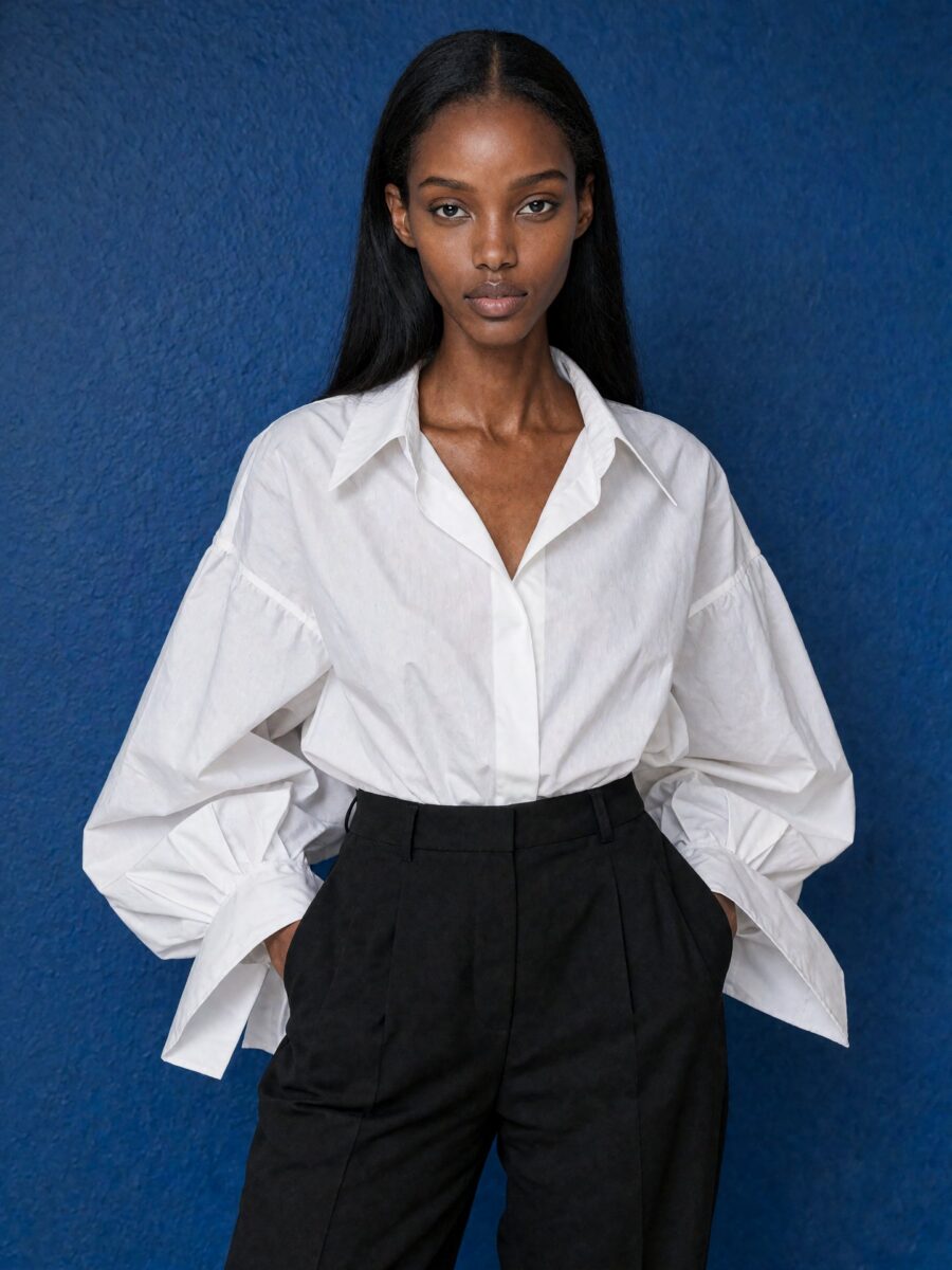Amani, AI-generated model, portfolio picture