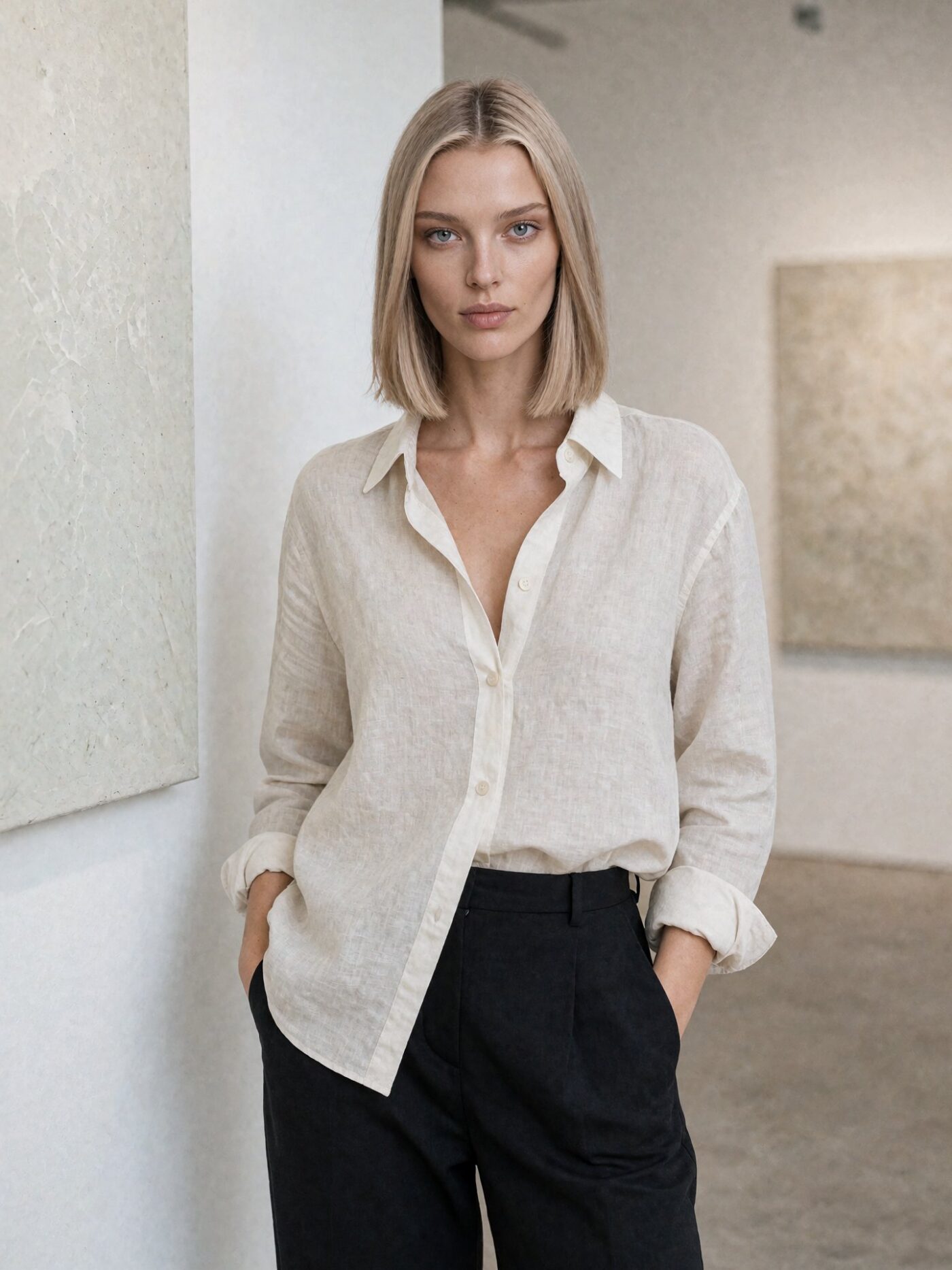 Elise, AI-generated model, portfolio picture
