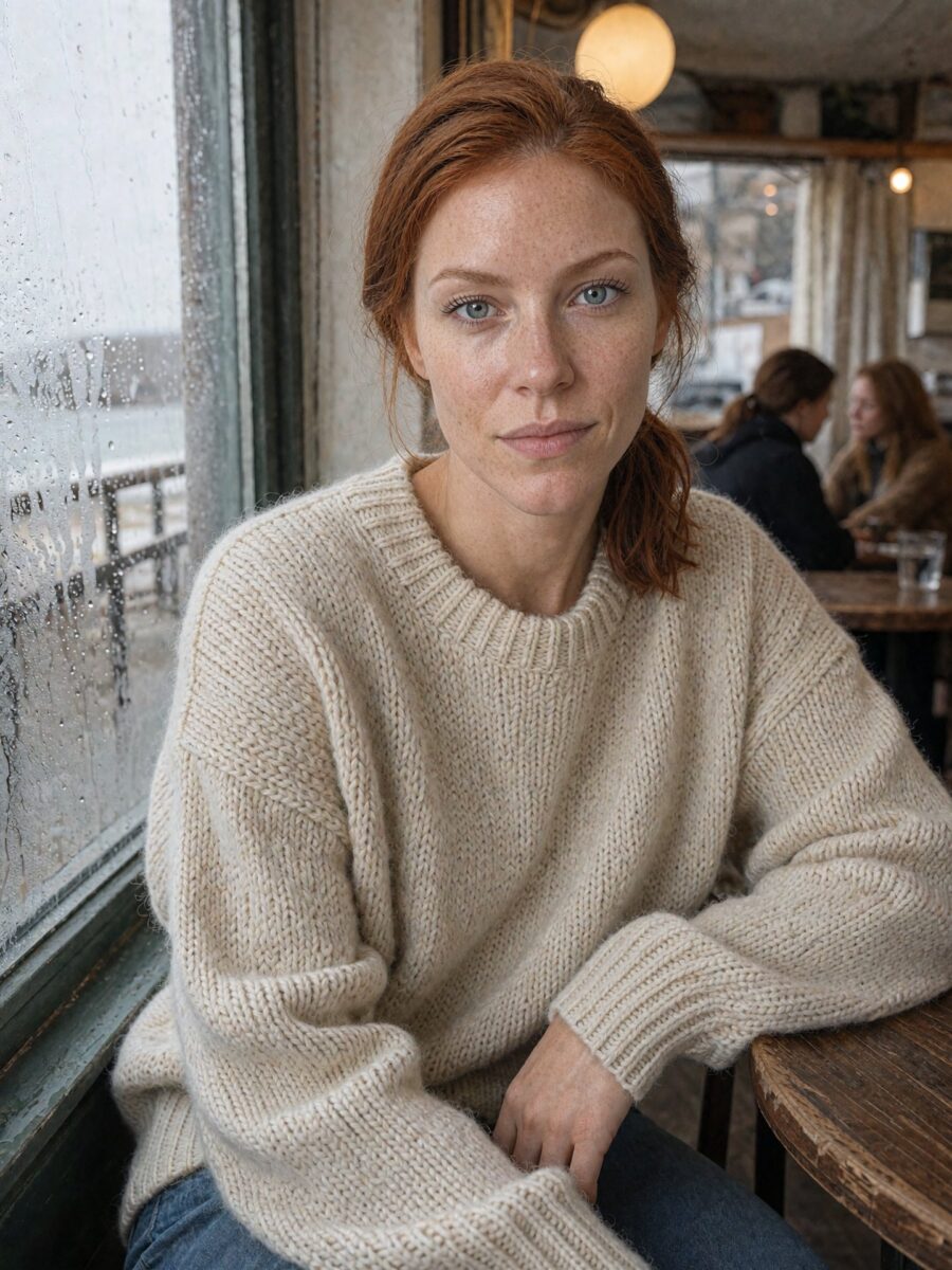 Liv, AI-generated model, portfolio picture