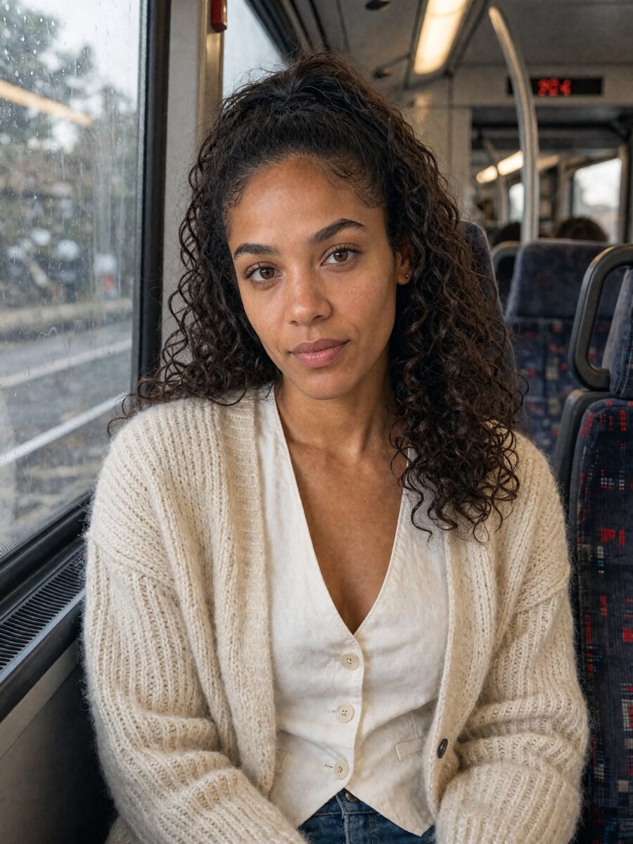 Mara, AI-generated model, portfolio picture