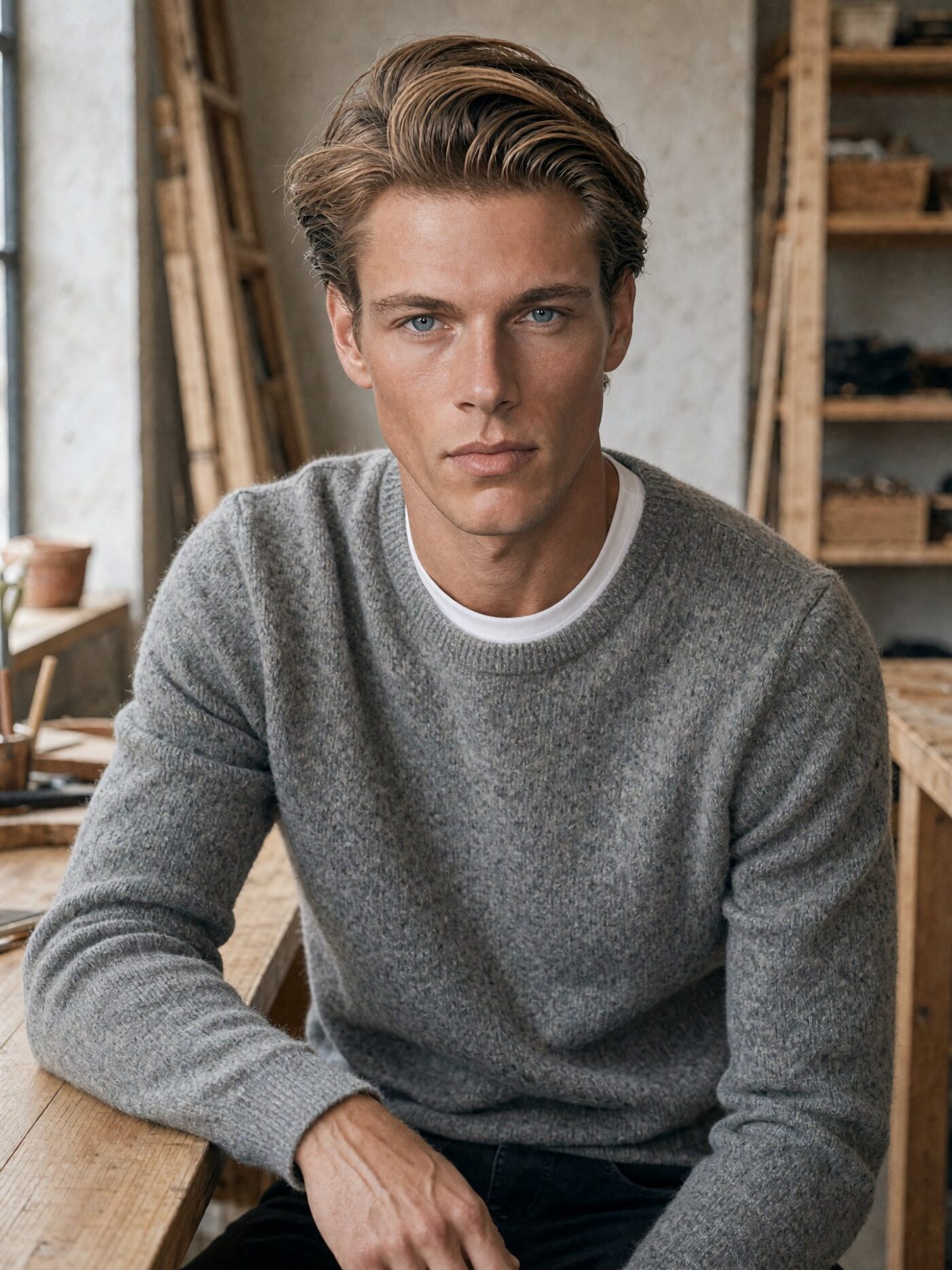 Theo, AI-generated model, portfolio picture 5